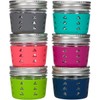 JarJackets Silicone Mason Jar Protector Sleeve - Fits 4oz Jelly
