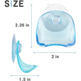 2 Pack Suction Cup Razor Holder for Shower Wall Accessories – No-Drill Razor Suction Holder for Shower Caddies – Waterproof & Reusable Bathroom Shaver Storage Cup for Men & Women | Easy to Install