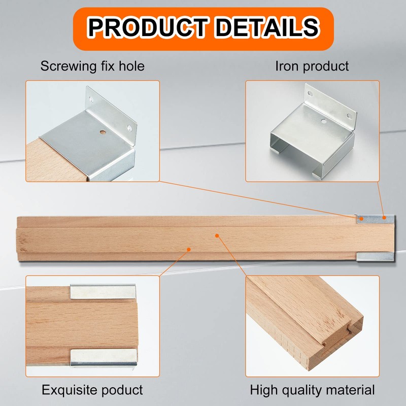 Maitys 8 Pcs Wood Drawer Slides Bottom Mount Classic 16