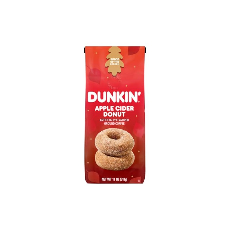 Dunkin, Apple Cider Donut Ground Coffee, 11 Ounce