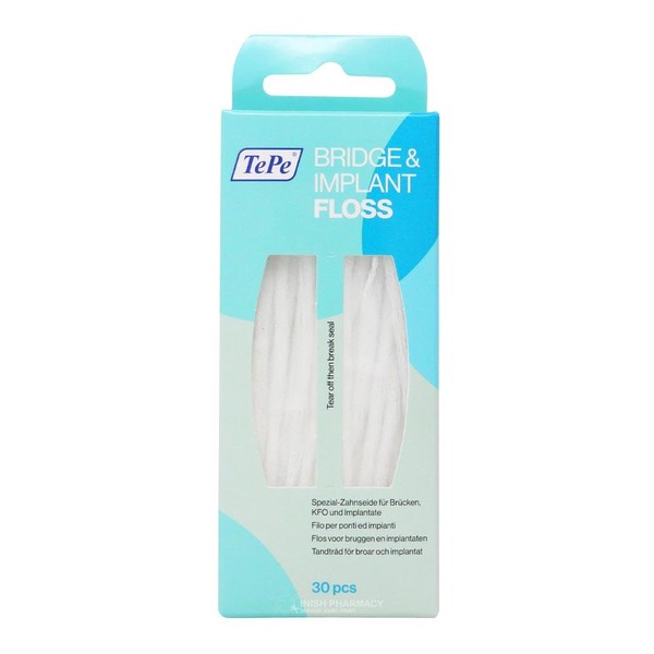 TePe Bridge & Implant Floss 30 Pieces