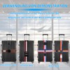 Kofferbänder,koffergurte 4 stück, kofferband auffällig, Luggage Strap with Combination Lock,