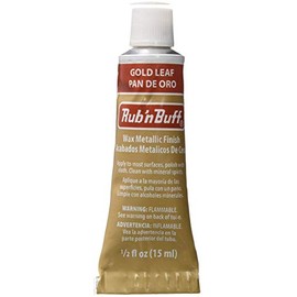 JewelrySupply Rub 'n Buff Metallic Gold Leaf Paste, 0.5 Fl Oz, BF6361, Ideal for Restoring Antiques, Stenciling, Frame Finishing, Home Decor, Craft Projects