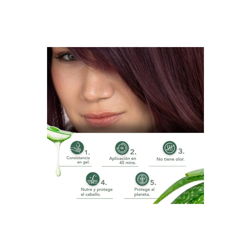 HERBATINT, Coloración Permanente para Cabello en Gel - color CASTAÑO