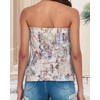 Strapless Tops for Summer Women Bandeau Tank Casual Blouse Tunic
