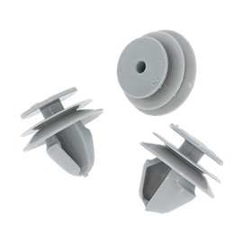 VVO Fasteners- Grey Plastic Front Wheel Arch Flare and Trim Moulding Clips for Nissan Qashqai, (Pack of 10)