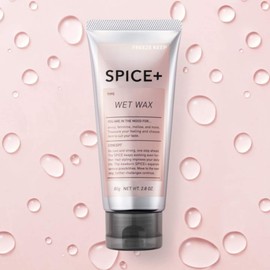 SPICE+ Wet Wax Hair Wax, Green Apple Scent, 80g (x1)