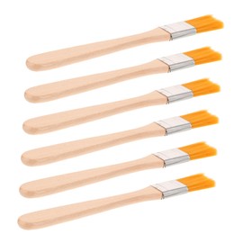 Operitacx 6 pcs Reusable Nylon Paint Brush with Wooden Handle Ergonomic Design for Effortless Use Walls Durable and Practical for Art and DIY Projects
