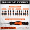 Multi 14-in-1 Magnetic Adjustable Screwdriver: Mini Hand Screwdrivers Set with