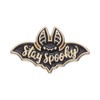 Ro Rox Stay Spooky Bat Brooch Enamel Pin Cute Wicca