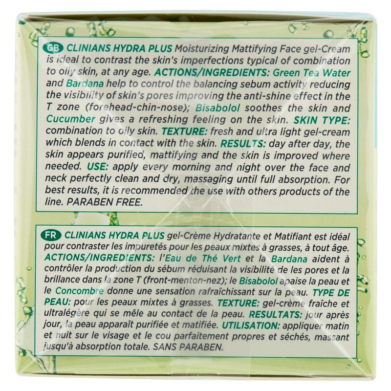 Clinians Moisturising Face Cream with Apple Water and Zinc Skin