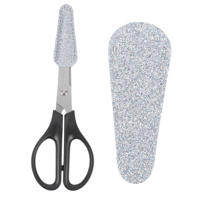 Baluue Scissors 2pcs Hairdressing Shear Covers Leather Scissor Protective Sleeves