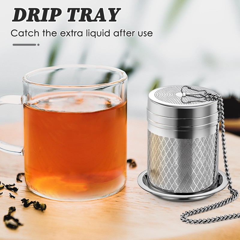 Yoassi Tea Infusers for Loose Tea, 2 Pack Extra Fine