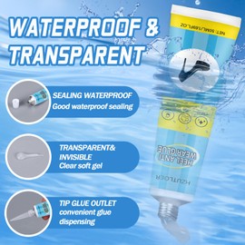 Hzutloer Heel Anti Wear Adhesive Glue,100ML Heel Cushion Protector Gel for High Heels,Casual Shoes, Leather Shoes & Flats - Transparent,Quick-Drying,Stays Put