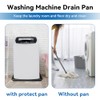 30x32inch Washing Machine Drain Pan, with Raised Edge, Features a