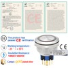 30mm Latching Push Button Switch Big Button White DPDT/SPDT Waterproof