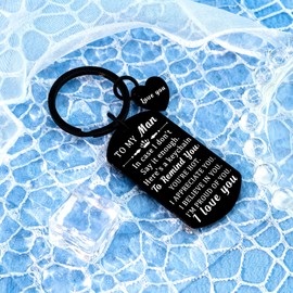 Wrpixe Love Gifts for Him Keychains for Men I Love You Gifts for Men Husband Boyfriend Gift from Girlfriend Wife Birthday Gift Ideas for Man Christmas Valentines Father's Day Presents for Man