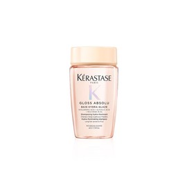 Kérastase Gloss Absolu Hydra-Glaze Shampoo, Illuminating Shampoo for Long Hair, With Glycolic Acid, Hyaluronic Acid & Wild Rose, 80 ml