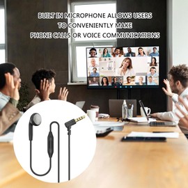 Single Side Earbud with Microphone for One Ear Listenings 3.5mm/Type C,Comfortable Fit,Single Earphone One Side Earplugs