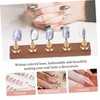 Healeved 1set Nail Holders with Base for Press Nails Practice