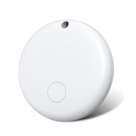 Tracker for Android, Key Finder Compatible with Google Find My Device App (Android Only), Smart Tracking Tag Keyring for Bicycles, Luggage, Purses and Suitcases, White Individual