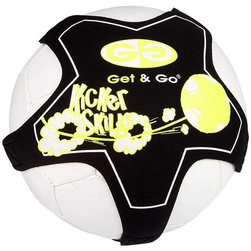 GetGo Unisex's 16ZE Football Skill Trainer, Black/Fluorescent Yellow/White, One Size