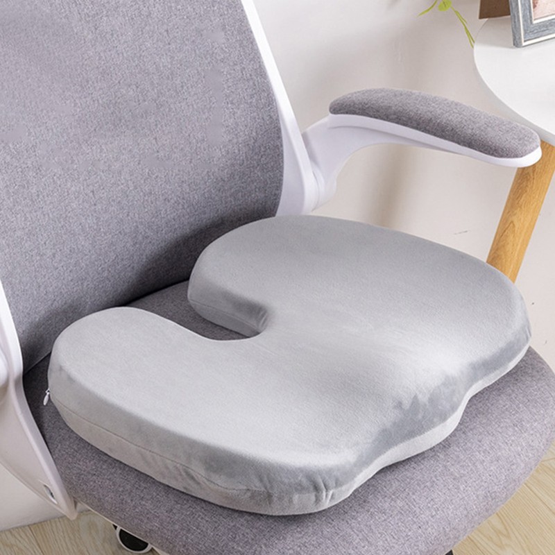 Large Memory Cushion Thicken Breathable Plush Desk Chair Cushion for