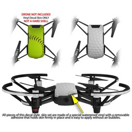 Skin Decal Wrap 2 Pack for DJI Ryze Tello Drone Softball Drone NOT Included