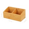OFFSCH 1Pc Wooden Tea Storage Box with Compartments Creative Organizer