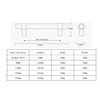 SYDARSYN Pack of 2 Transparent Acrylic Cabinet Handles, T Handles,