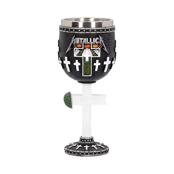 Nemesis Now Metalla-Master of Puppets B4682N9 7-inch Resin Goblet with