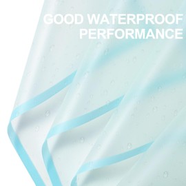 WRAPAHOLIC 20 Sheets Flower Wrapping Paper - 22.4 x 22.4 inch Light Blue Border Water-Resistant Floral Bouquet Wrapping Paper, Florist Supplies Packaging Paper for Wedding Birthday Gift DIY