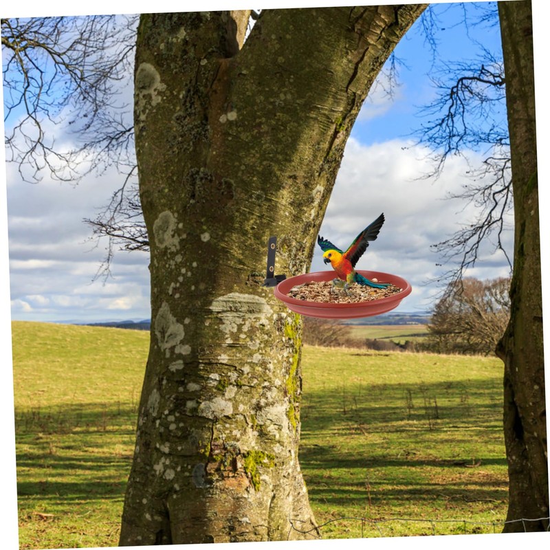 ORFOFE Bird Feeder and Bath Tray Bird Feeders for Deck