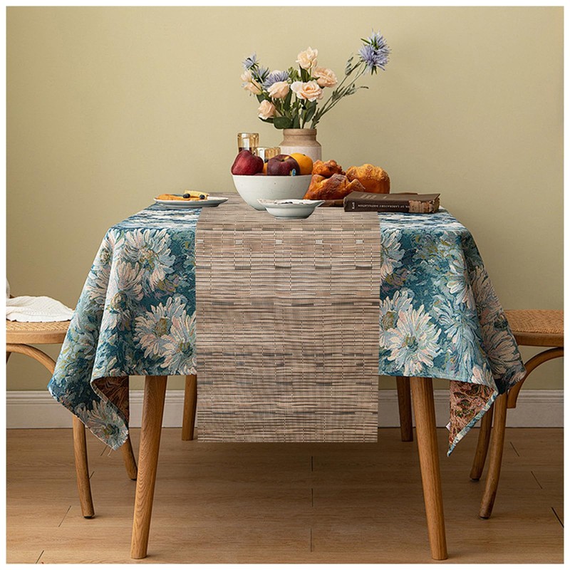 Homirty Modern Table Runner Roll, PVC Dining Table Runner, Washable