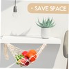 STOBAZA Hanging Fruit Basket Kitchen Woven Hammock Vegetable Net Household