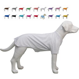 Lovelonglong Bulldog Clothes Dog Clothing Blank T-Shirt Tee Shirts for French Bulldog English Bulldog American Pit Bull Pugs 100% Cotton Skin Care White B-XL