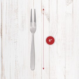 Maine Man Escargot Cocktail Appetizer Fork Set, Stainless Steel, 6-Inches, 8-Piece Set