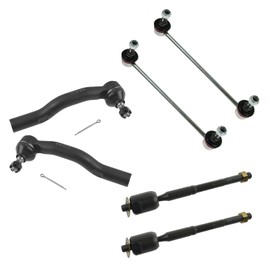 TRQ Front Steering & Suspension Kit Sway Bar Stabilizer Link Tie Rod Compatible with 2007-2011 Toyota Camry