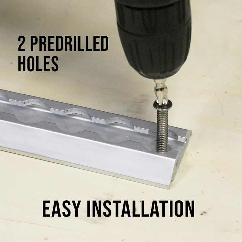 Boxer Heavy Duty Aluminum L Tracks 6” - 4Pack –