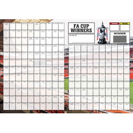 Totally Bonkers - FA Cup (Large) Fundraising Scratch Cards - 210 Square - A3 (420x297mm) - 1 Card - TB0081 - Blind Card