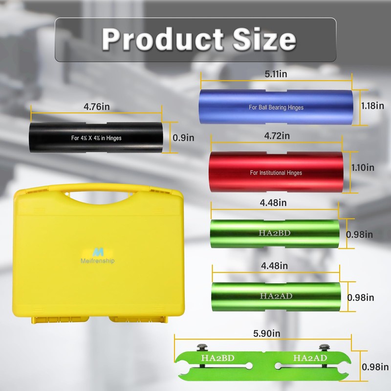 6 Piece Hinge Repair Kit, Door Hinge Tool for Fixing