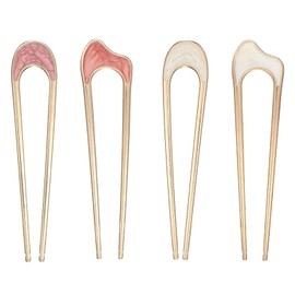 4 Pcs Metal French Hair Pin, U Shaped Bun Elegant Hair Accessories Ideal for Buns French Twist Women Designed for a Secure Comfortable Fit