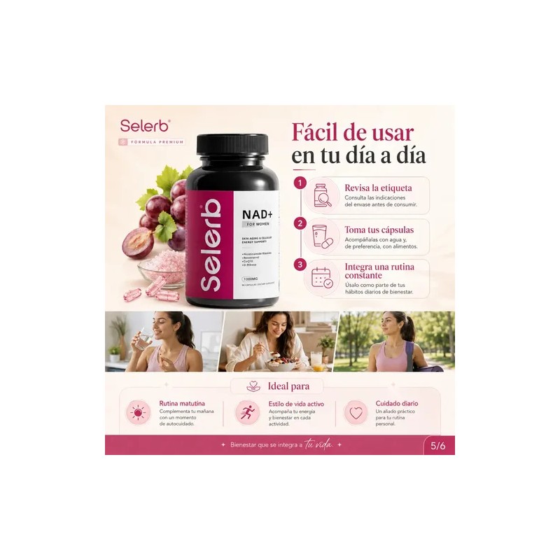 Nad+ For Women Resveratrol Coq10 D-ribose 90 Caps Plus