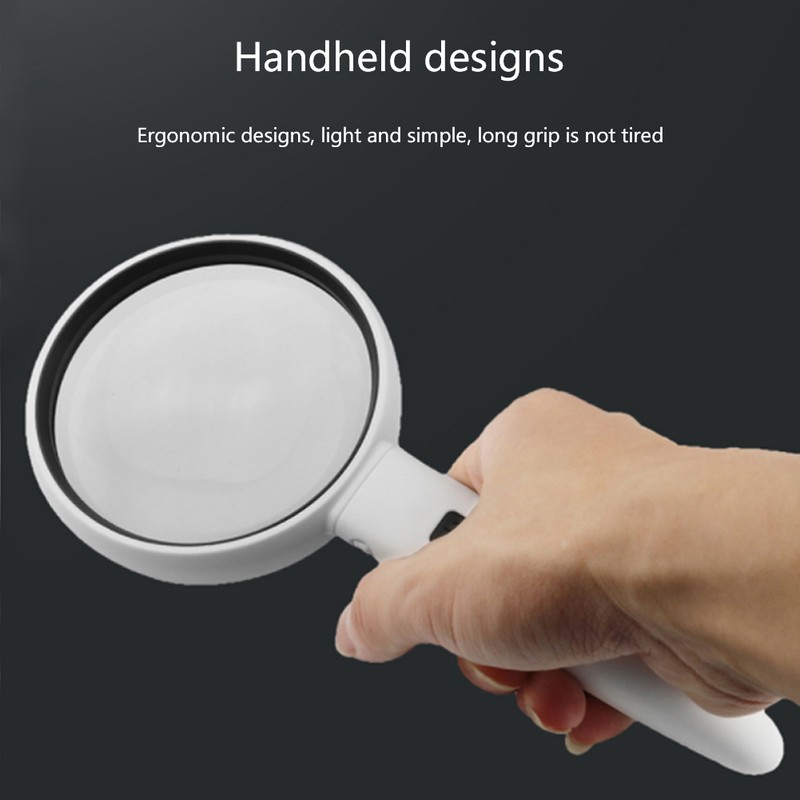 LED Magnifying Glass Set USB Charging Handheld Magnifier with Lights