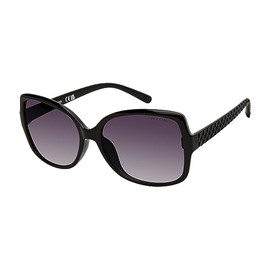 Vince Camuto Women's VC1086 Butterfly 100% UV Protective Rectangular Sunglasses. Luxe Gifts for Her, 59 mm, Black