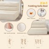 JUIKURY Folding Sofa Bed, Convertible Sleeper Chair with Pilow Foldable