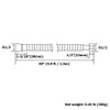 Angle Simple Hand Shower Hose 59", Flexible Stainless Steel Shower