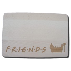 FastCraft FRIENDS TV SHOW WOODEN CHOPPING CUTTING CHEESE BOARD PLACE MAT GIFT PRESENT