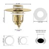 MUAIOLAUS Universal Bathroom Sink Stopper, Pop Up Sink Stopper with
