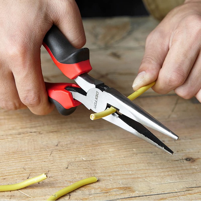 Dekton 8-inch Long Nose Pliers- Precision Needle Nose Pliers| Durable